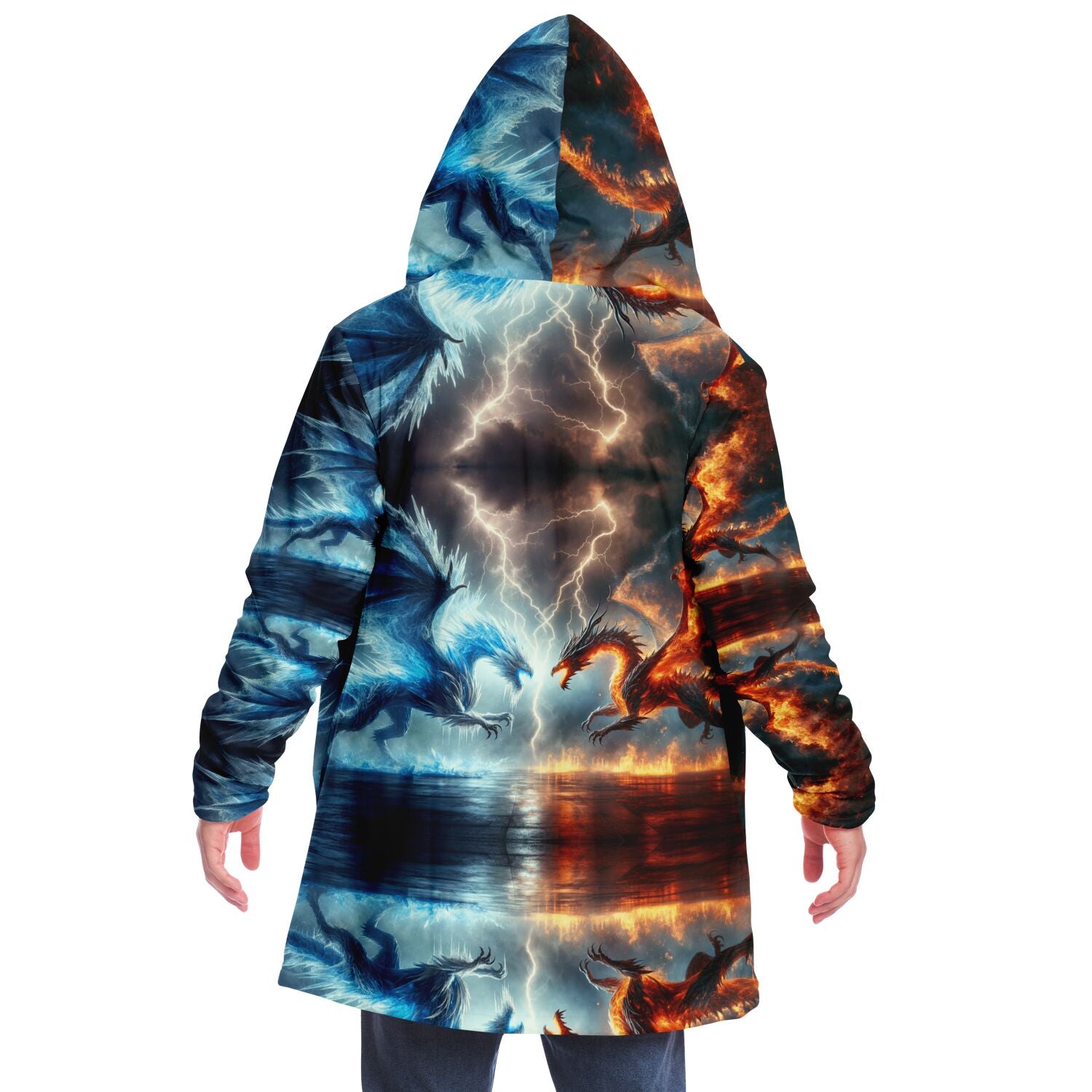 Microfleece Cloak - Fire and Ice - Nine Worlds Gear