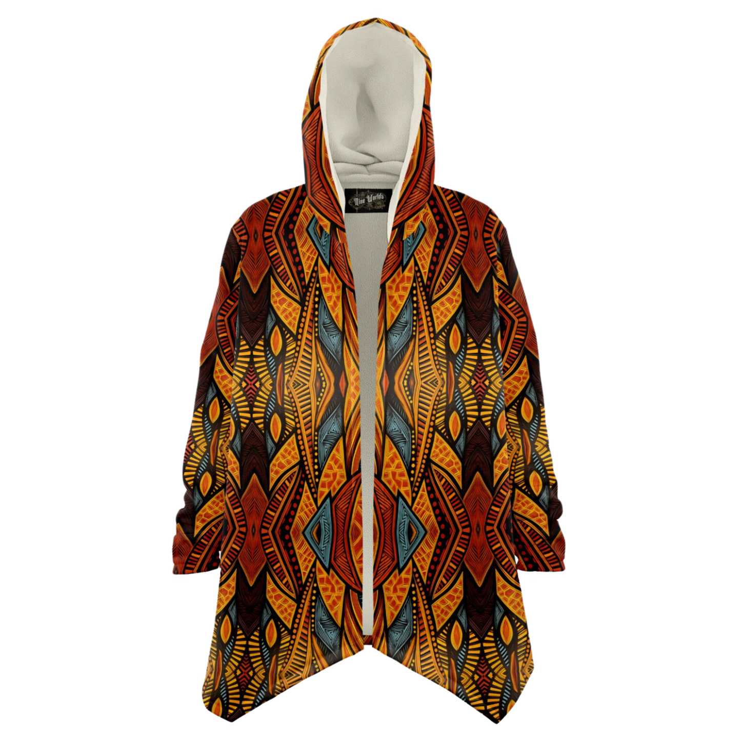 Microfleece Cloak - African Art - Nine Worlds Gear