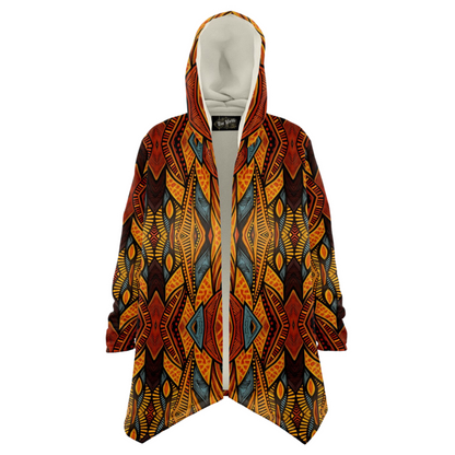 Microfleece Cloak - African Art - Nine Worlds Gear