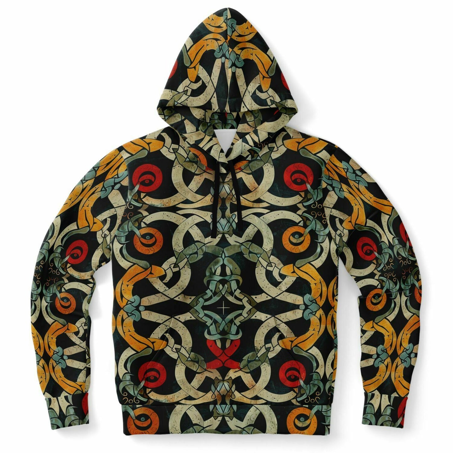 Fashion Hoodie - Norse Viking & Mythology Collection - Jelling Style - Nine Worlds Gear