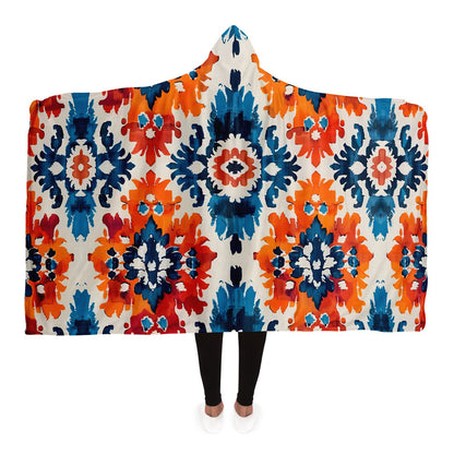 Hooded Blanket - Ecuadorian Ikat - Nine Worlds Gear