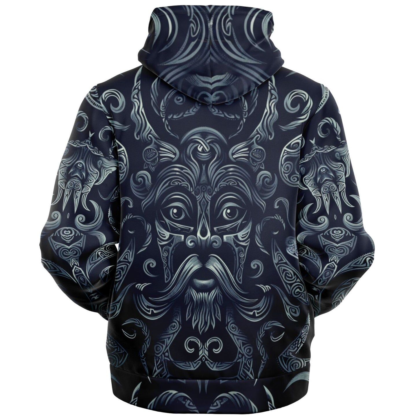 Fleece-Lined Zip Hoodie - Norse Viking & Mythology Collection - Odin - Nine Worlds Gear