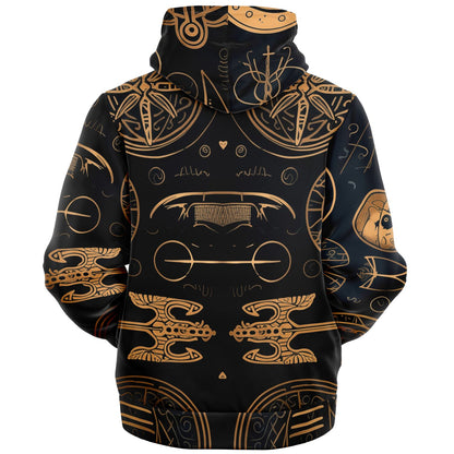 Fleece-Lined Zip Hoodie - Norse Viking & Mythology Collection - Viking Spirit - Nine Worlds Gear