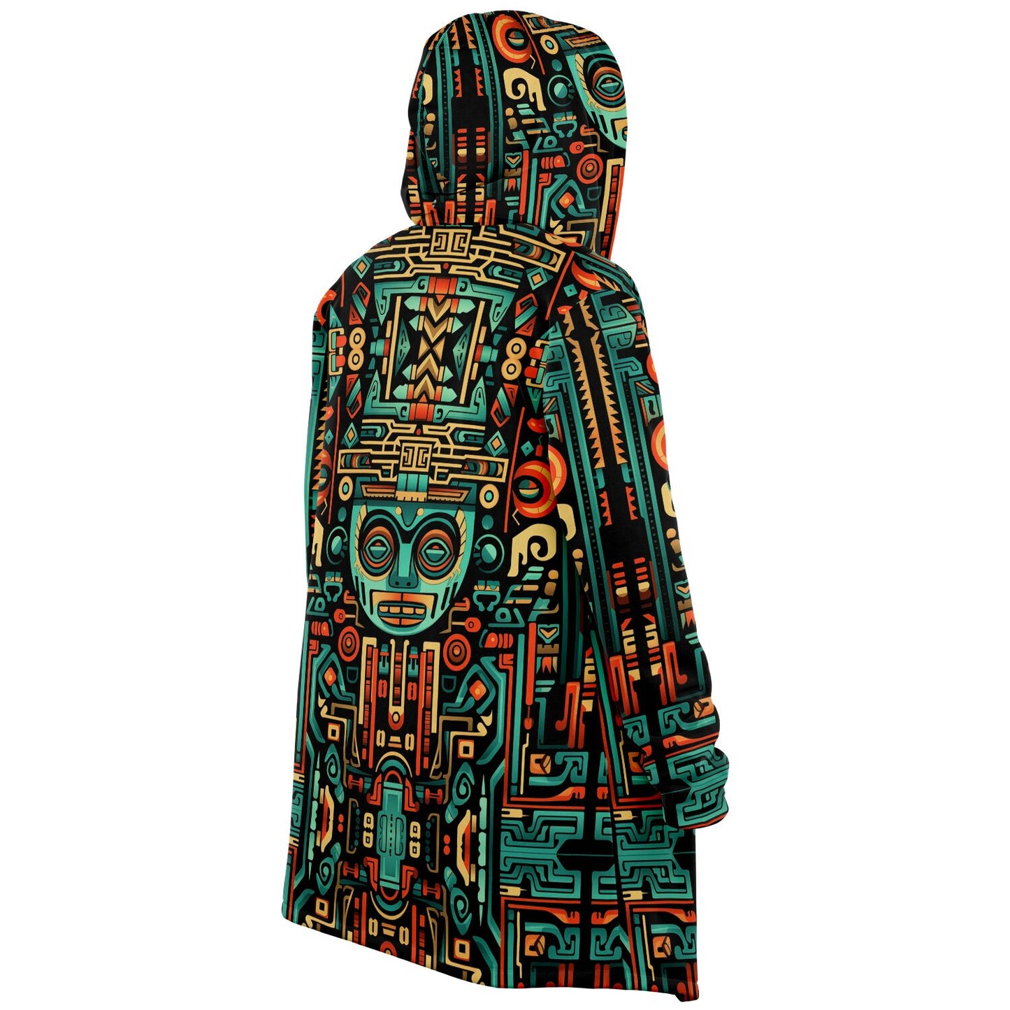 Microfleece Cloak - Aztec Art - Nine Worlds Gear