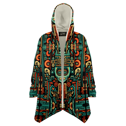 Microfleece Cloak - Aztec Art - Nine Worlds Gear