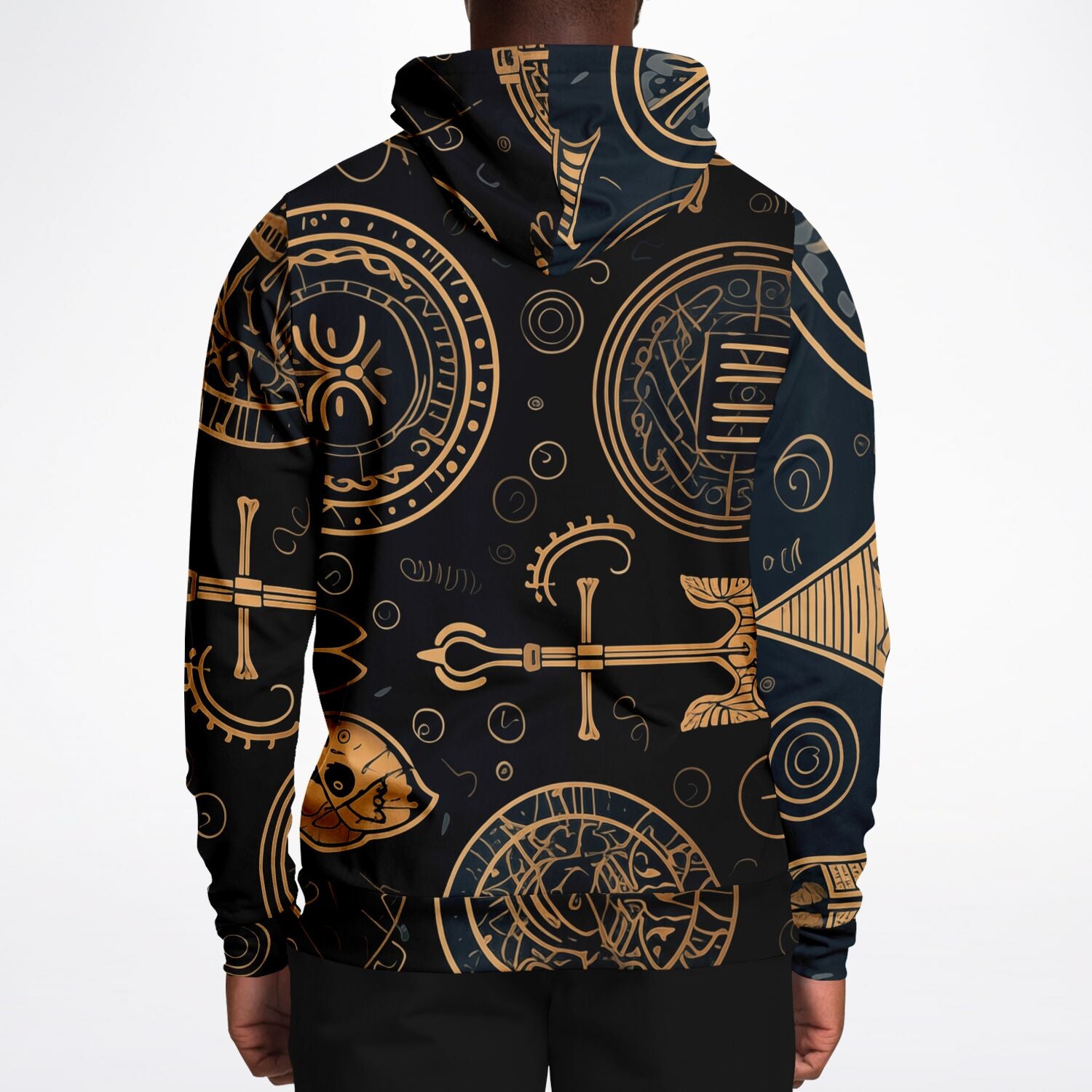 Fashion Hoodie - Norse Viking & Mythology Collection - Viking Spirit - Nine Worlds Gear