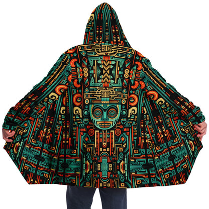 Microfleece Cloak - Aztec Art - Nine Worlds Gear