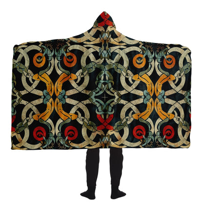 Hooded Blanket - Norse Viking & Mythology Collection - Jelling - Nine Worlds Gear