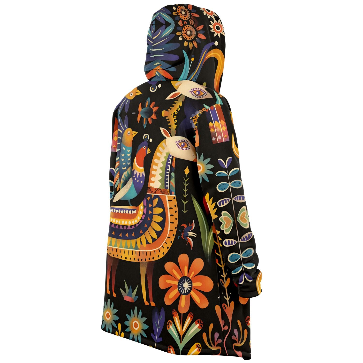 Microfleece Cloak - Bolivian Folk Art - Nine Worlds Gear