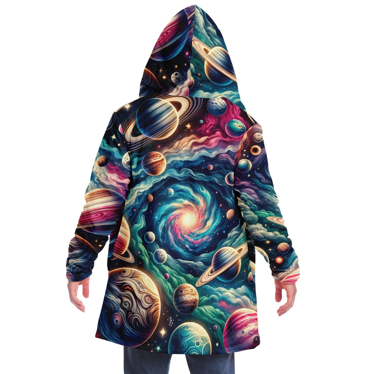 Microfleece Cloak - Center of the Universe - Nine Worlds Gear