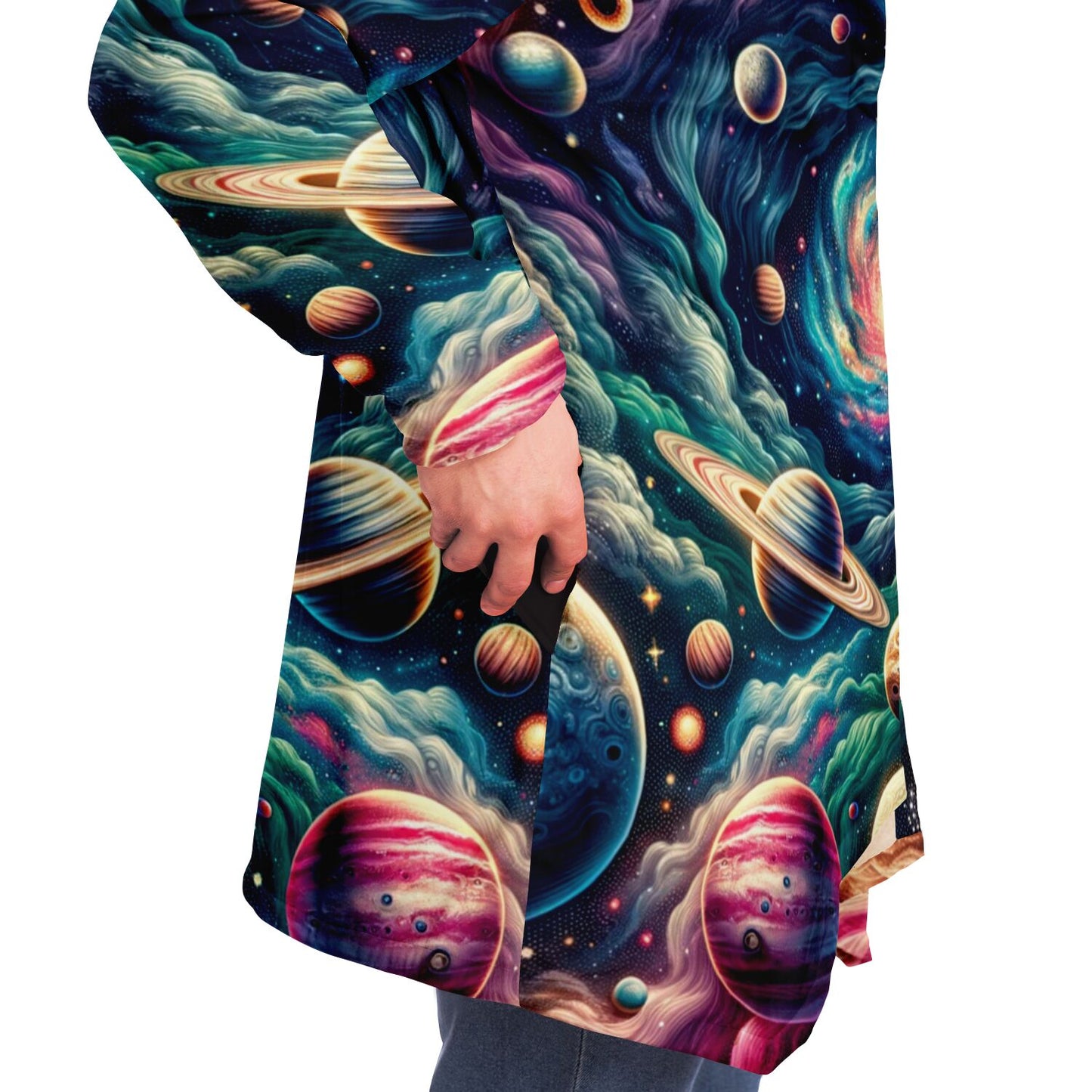 Microfleece Cloak - Center of the Universe - Nine Worlds Gear