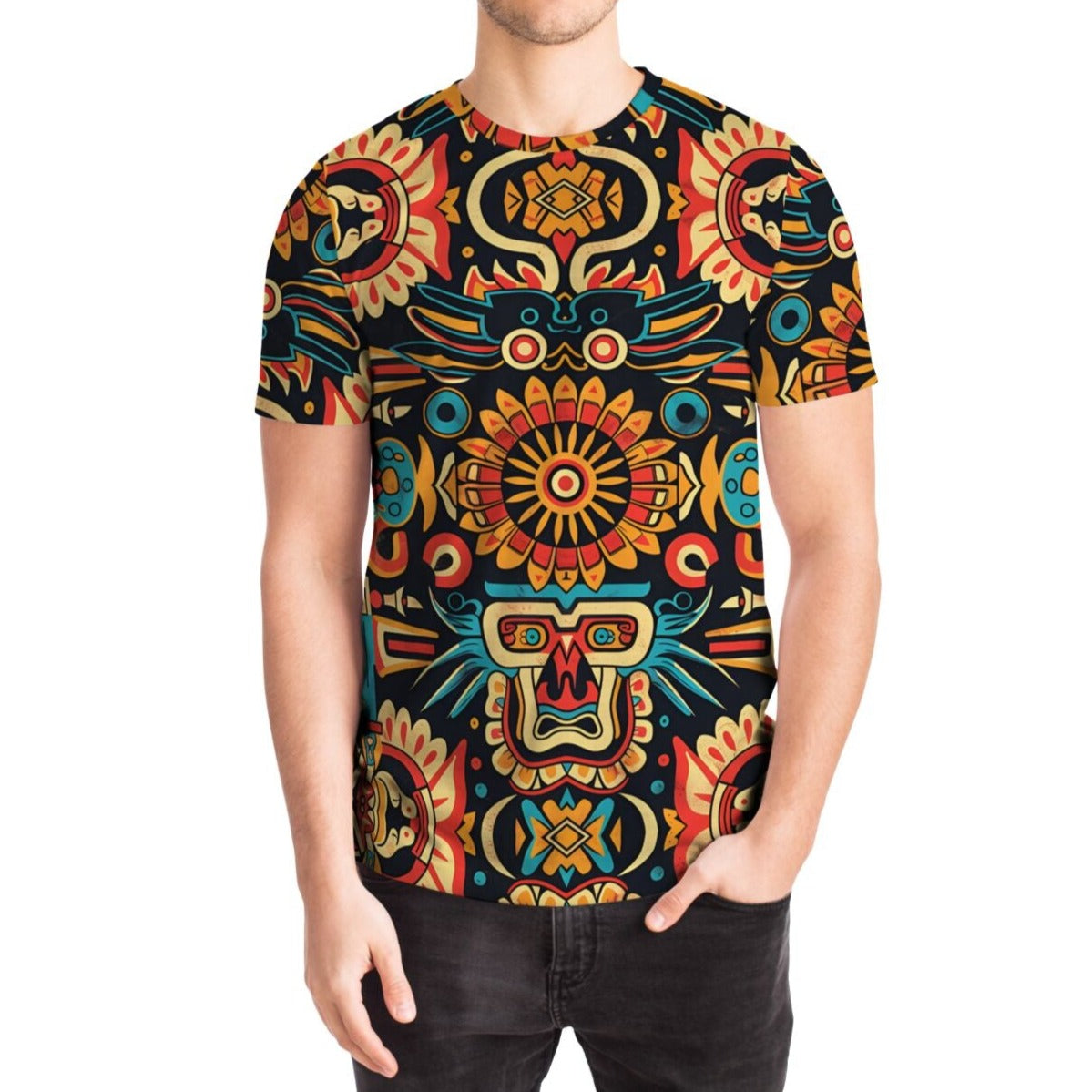 T-shirt - Mayan Folk Art - Nine Worlds Gear