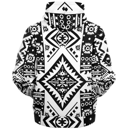 Fleece-Lined Zip Hoodie - Chilean Mapuche - Nine Worlds Gear