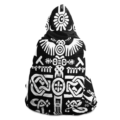 Hooded Blanket - Norse Viking & Mythology Collection - Borre - Nine Worlds Gear