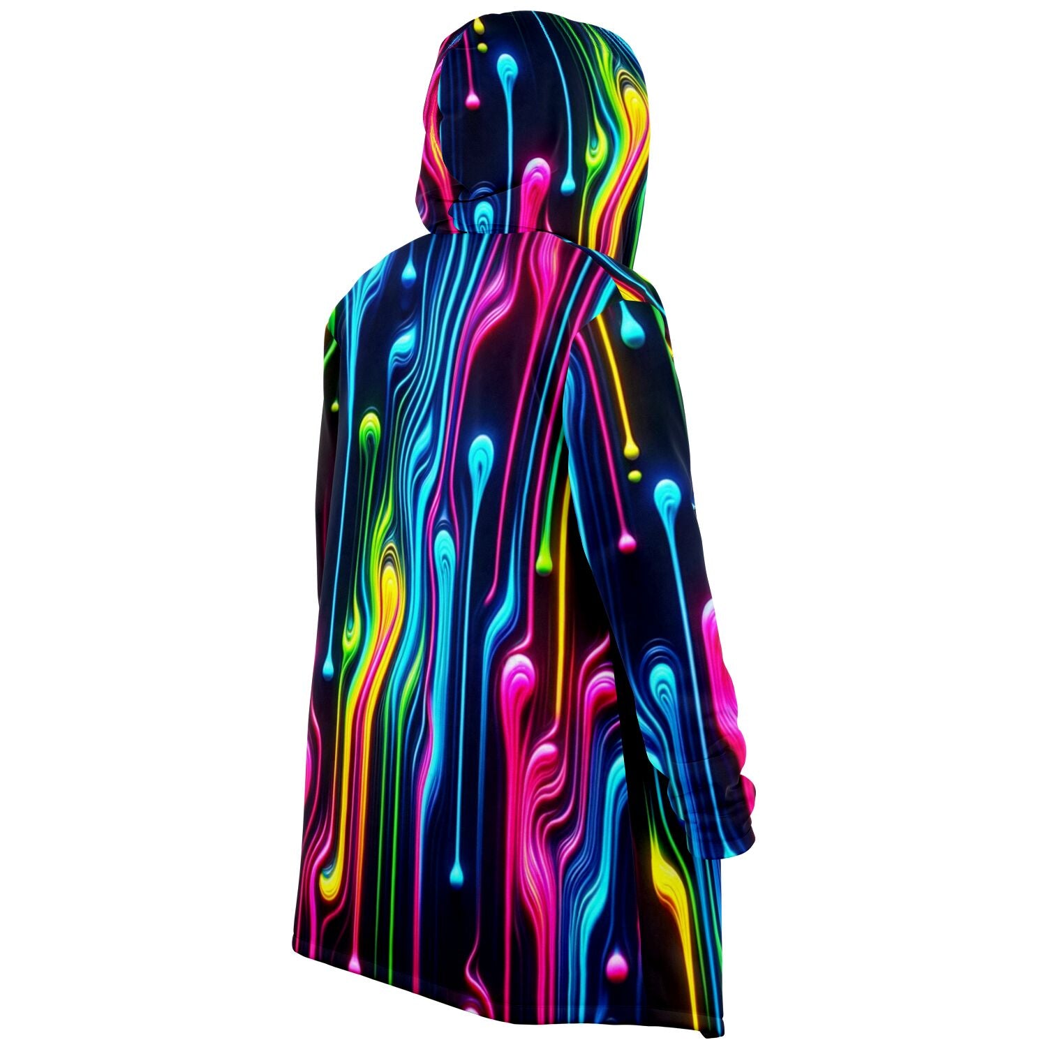 Microfleece Cloak - Melting Neon - Nine Worlds Gear