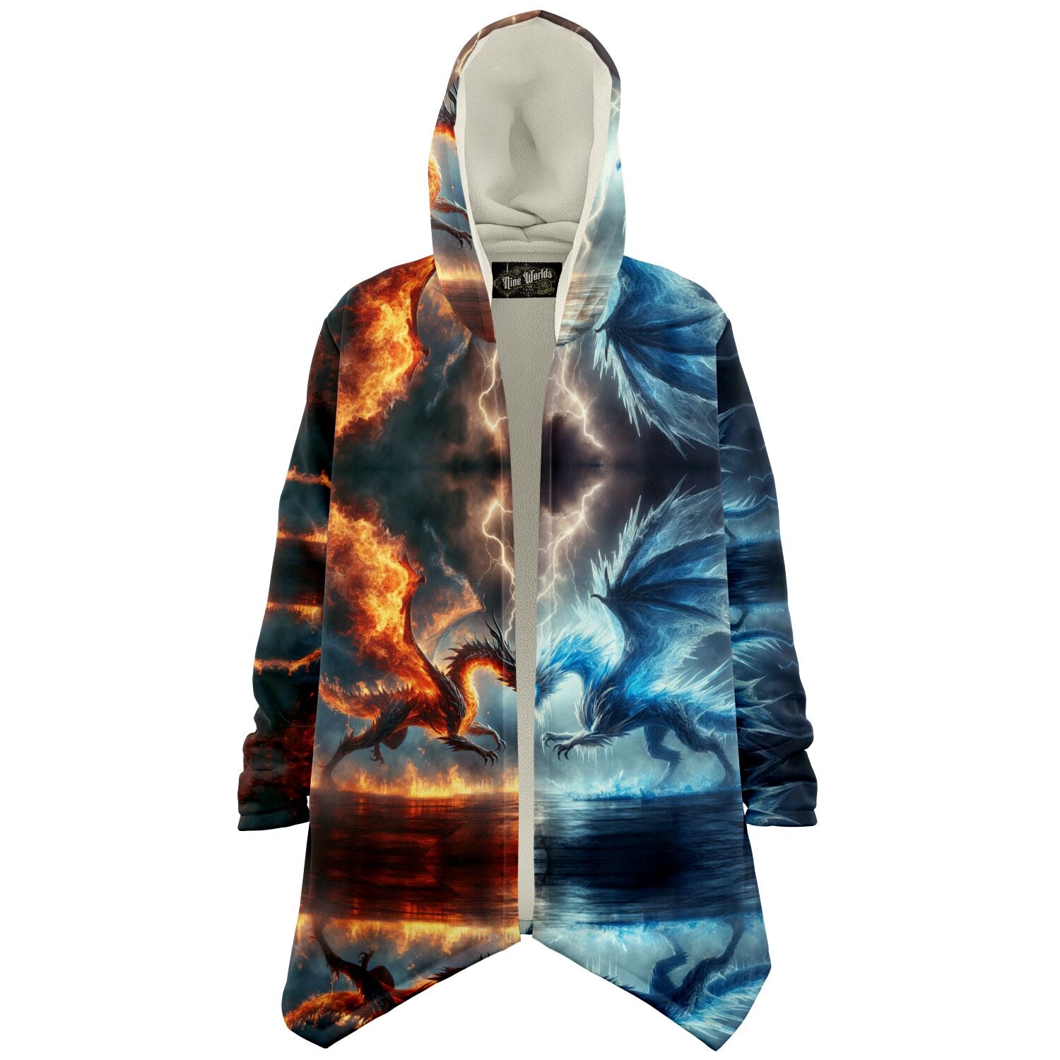 Microfleece Cloak - Fire and Ice - Nine Worlds Gear