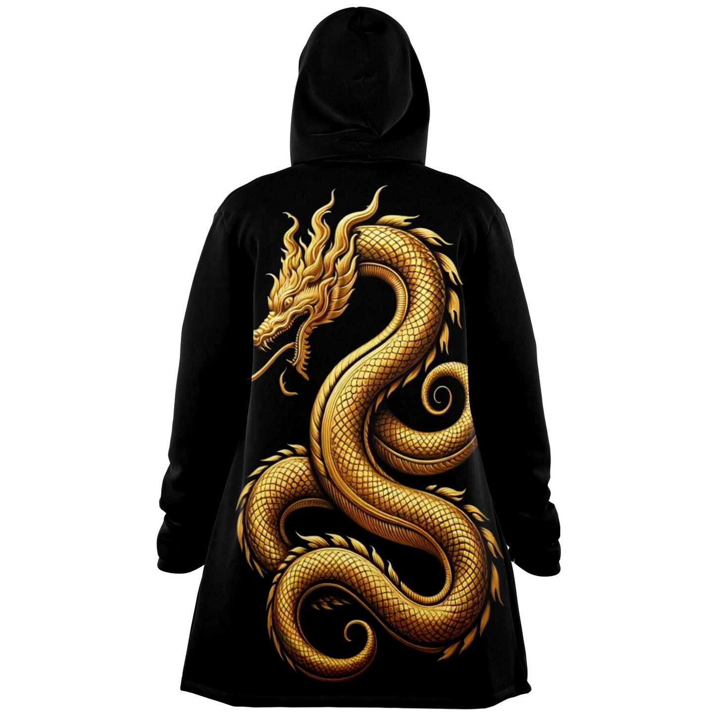 Microfleece Cloak - Golden Serpent - Nine Worlds Gear