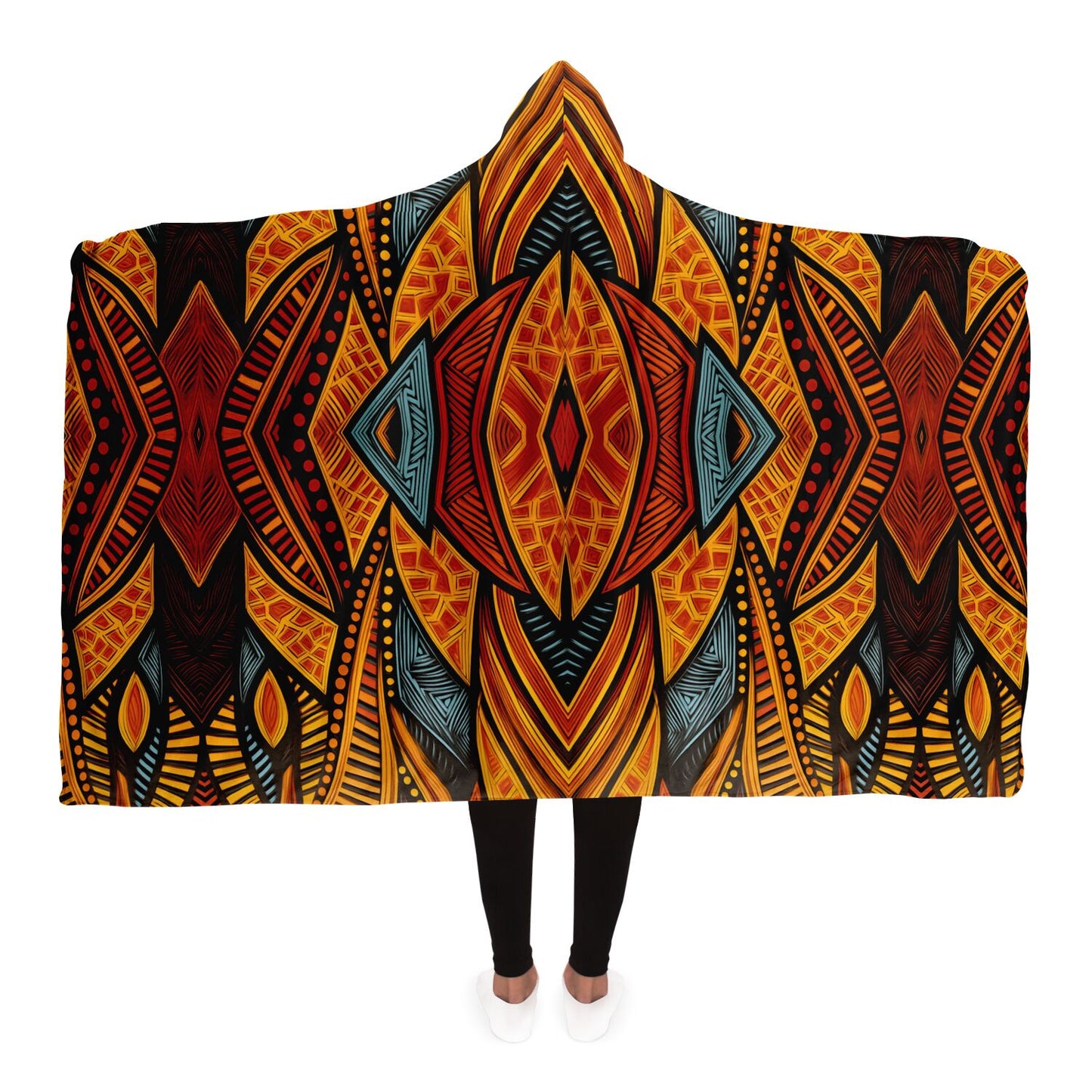 Hooded Blanket - African Art - Nine Worlds Gear