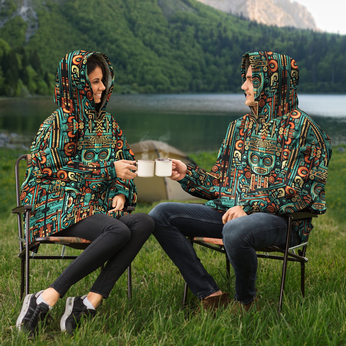 Snug Hoodie - Aztec Art - Nine Worlds Gear