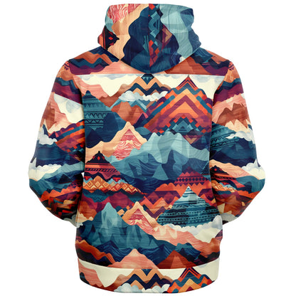 Fleece-Lined Zip Hoodie - Art of the Andes - Nine Worlds Gear