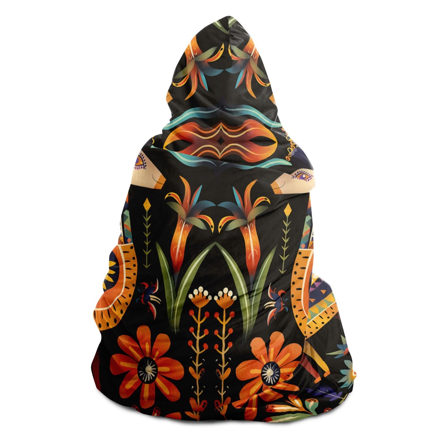 Hooded Blanket - Bolivian Folk Art - Nine Worlds Gear