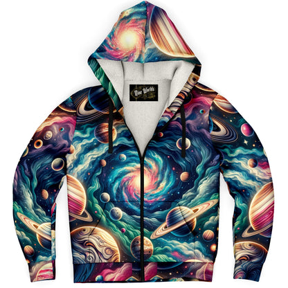 Fleece-Lined Zip Hoodie - Space Odysey - Nine Worlds Gear