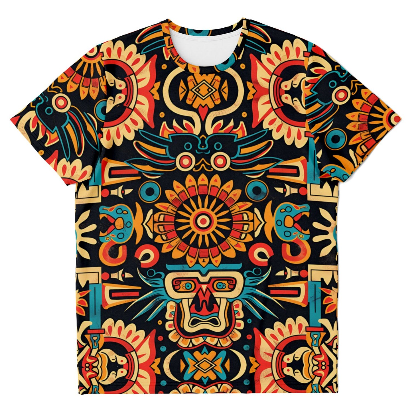 T-shirt - Mayan Folk Art - Nine Worlds Gear