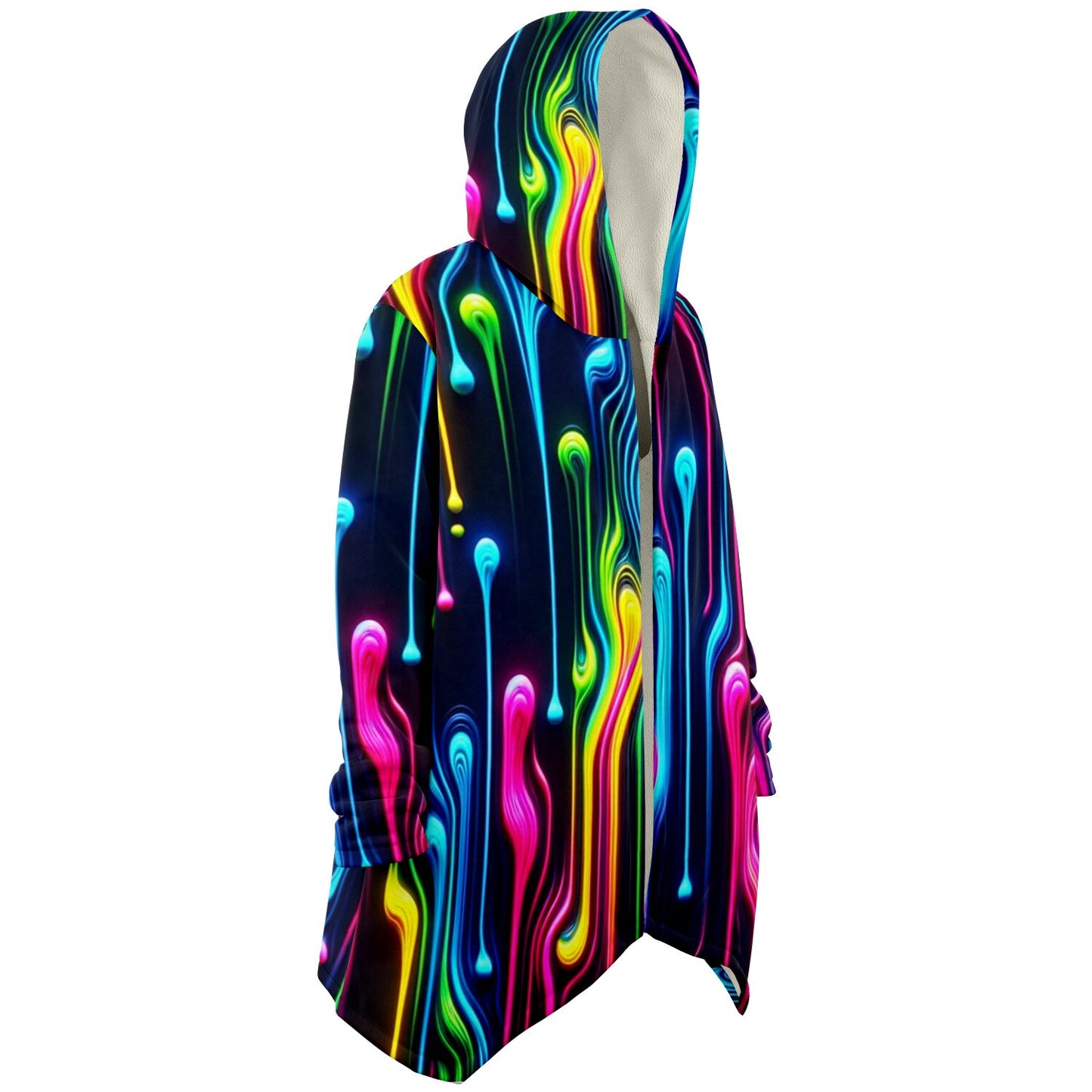 Microfleece Cloak - Melting Neon - Nine Worlds Gear