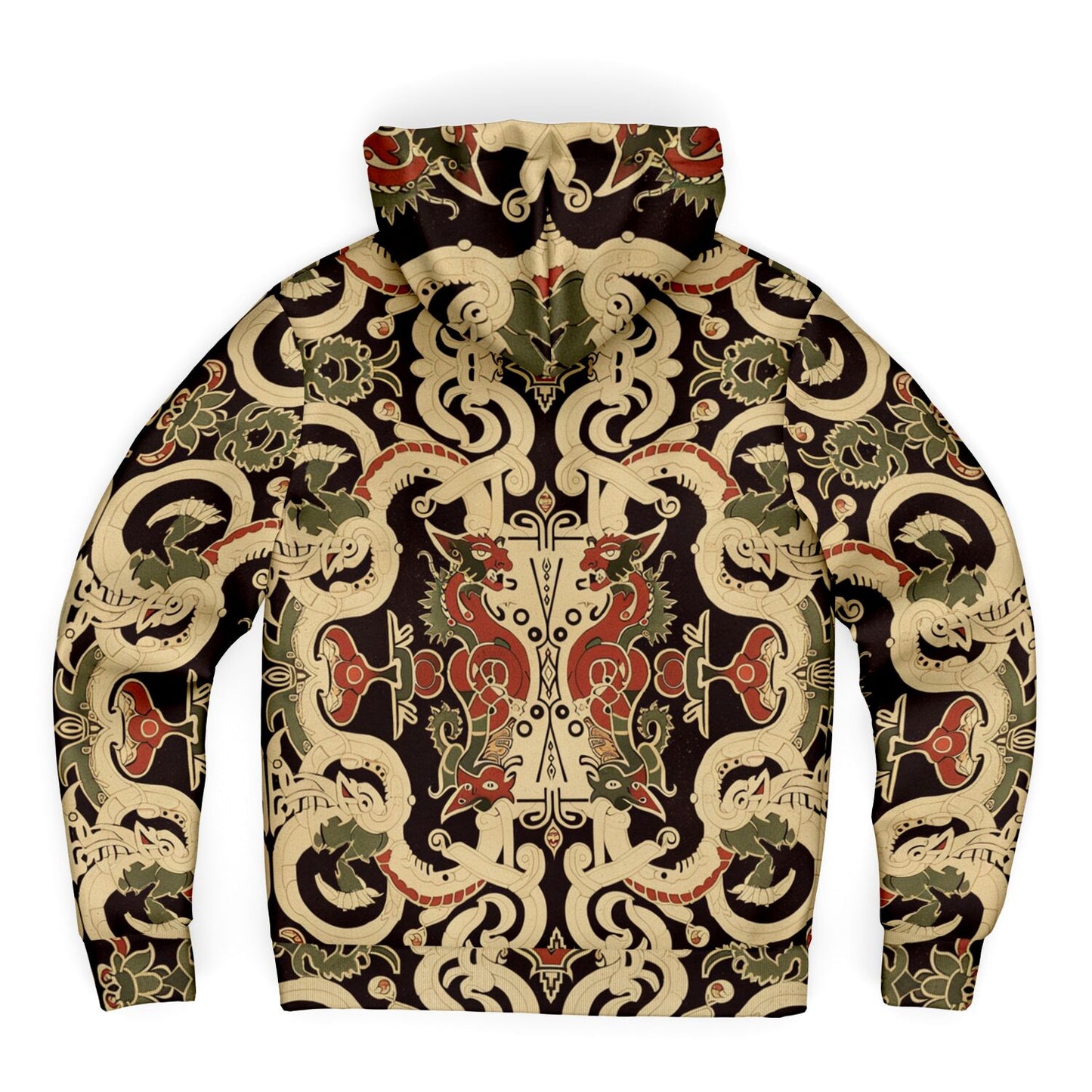 Microfleece Zip Hoodie - Norse Viking & Mythology Collection - Mammen Style - Nine Worlds Gear