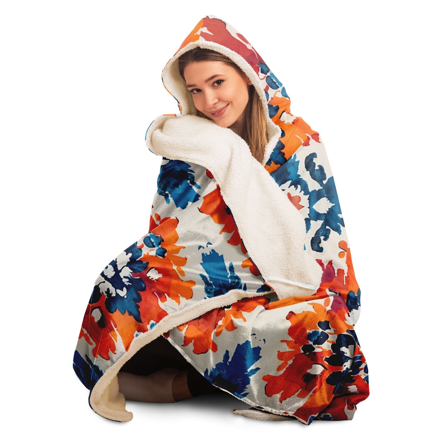 Hooded Blanket - Ecuadorian Ikat - Nine Worlds Gear