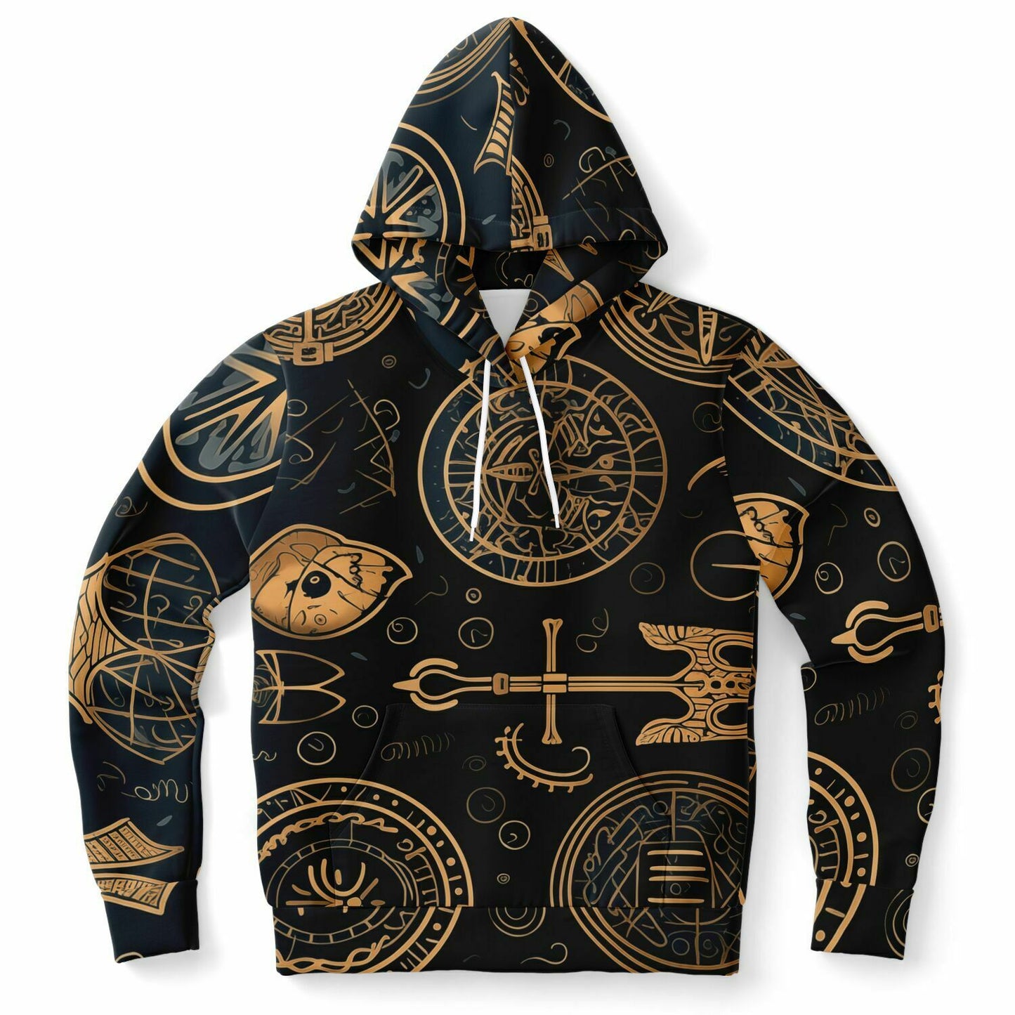 Fashion Hoodie - Norse Viking & Mythology Collection - Viking Spirit - Nine Worlds Gear