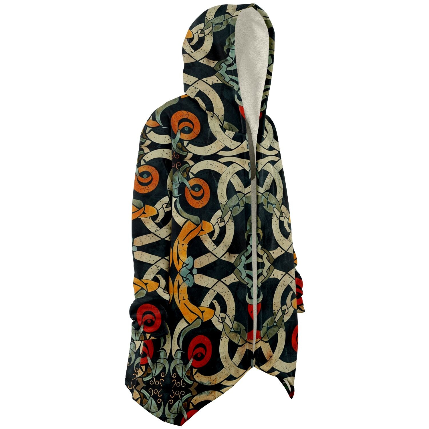 Microfleece Cloak - Norse Viking & Mythology Collection - Jelling Style - Nine Worlds Gear