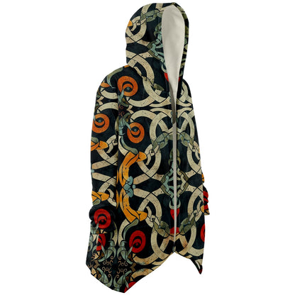 Microfleece Cloak - Norse Viking & Mythology Collection - Jelling Style - Nine Worlds Gear