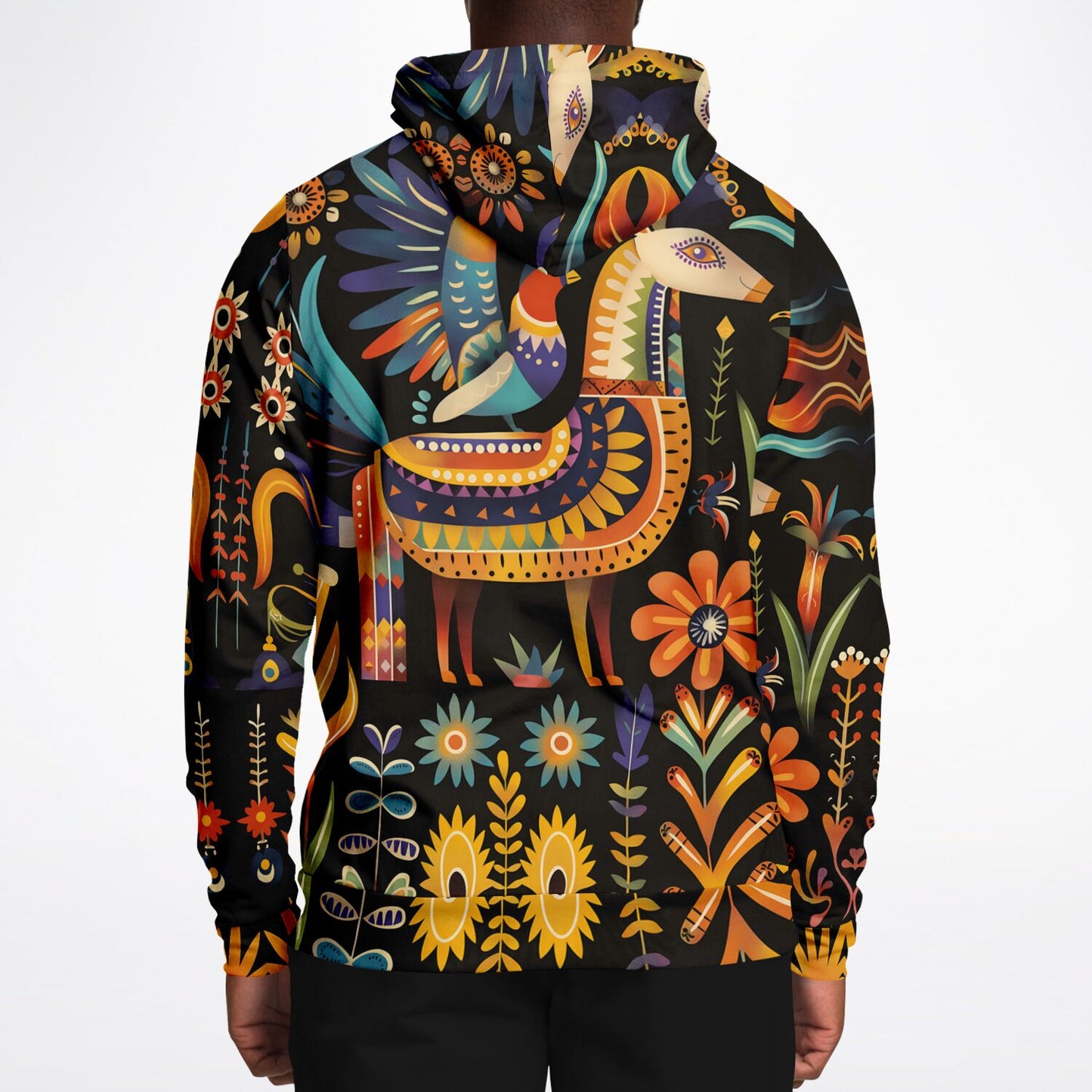 Fashion Hoodie - Bolivian Folk Art - Nine Worlds Gear