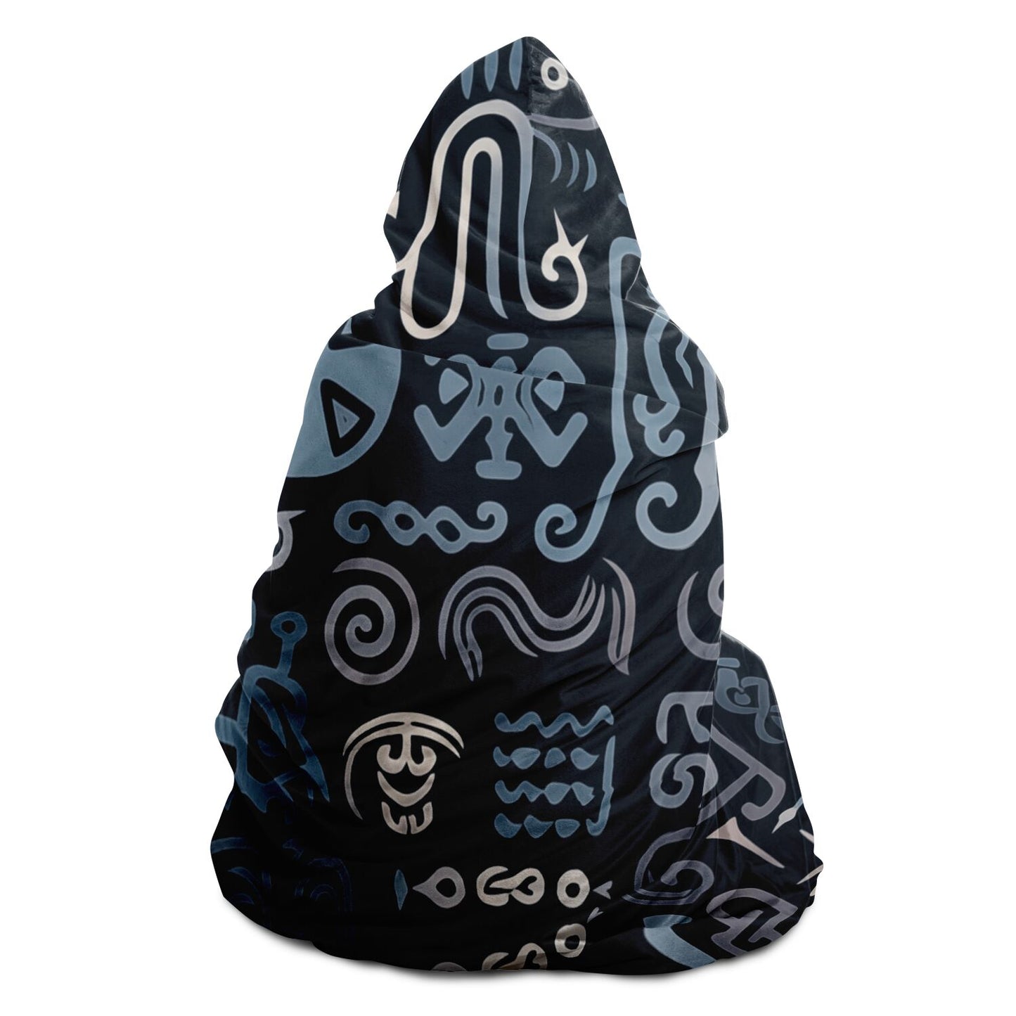 Hooded Blanket - Norse Viking & Mythology Collection  - Symbols - Nine Worlds Gear