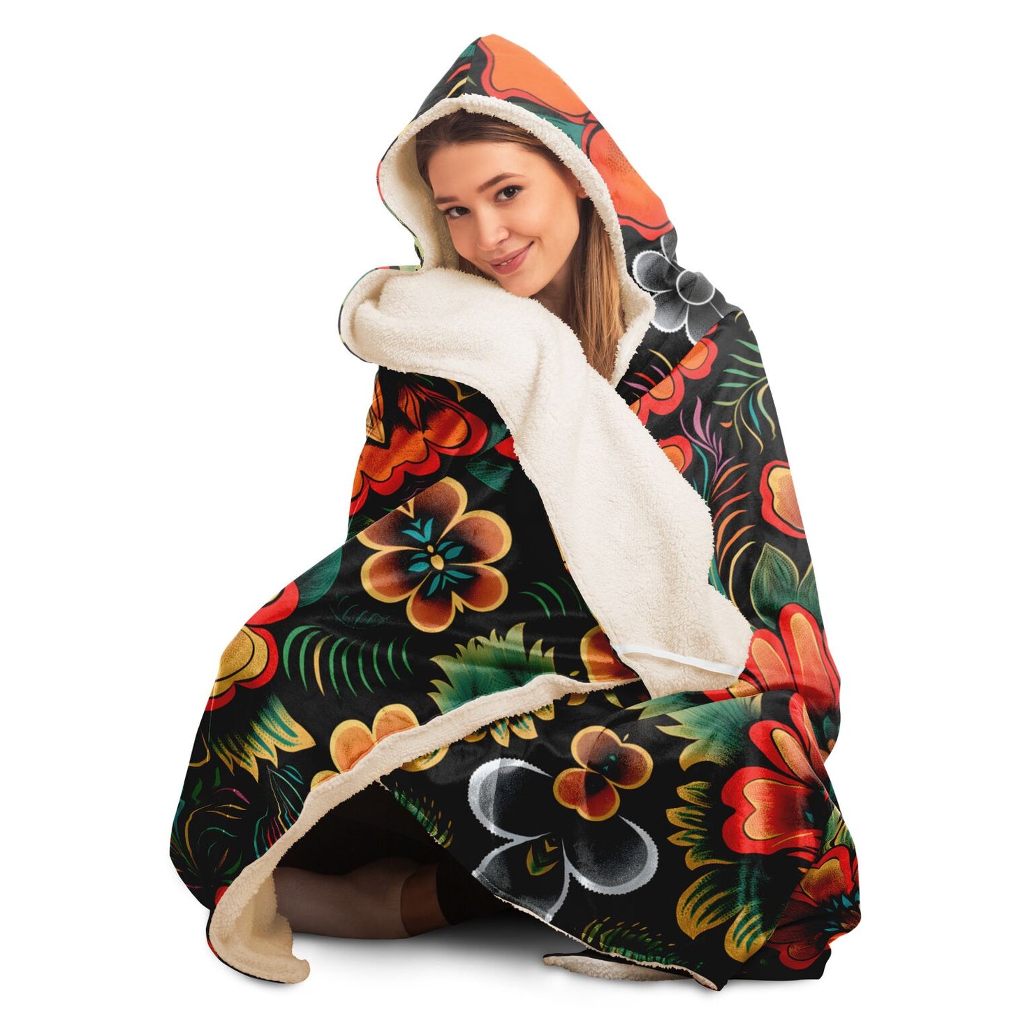 Hooded Blanket - Chilean Folk Art - Nine Worlds Gear