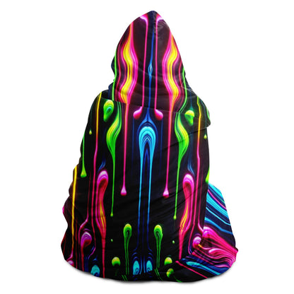 Hooded Blanket - Melted Neon - Nine Worlds Gear