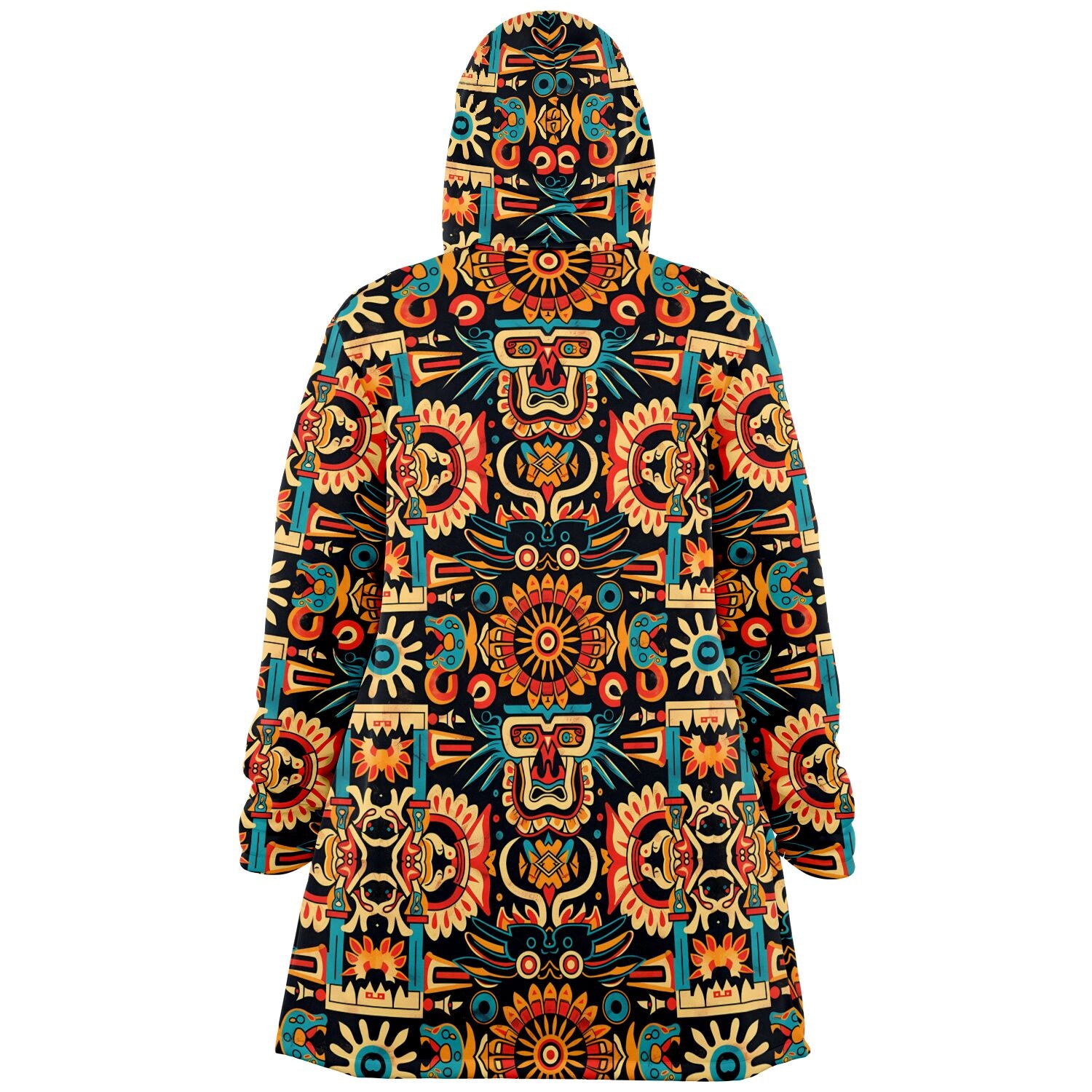 Microfleece Cloak - Mayan Folk Art - Nine Worlds Gear