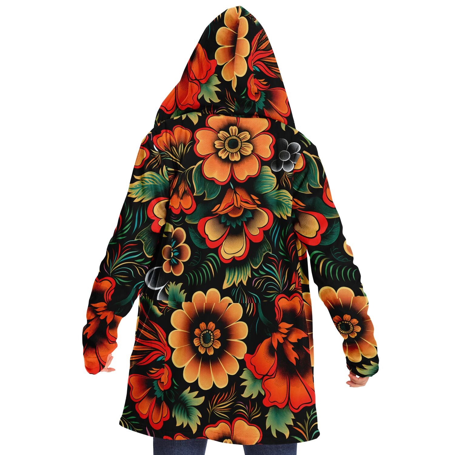 Microfleece Cloak - Chilean Folk Art - Nine Worlds Gear