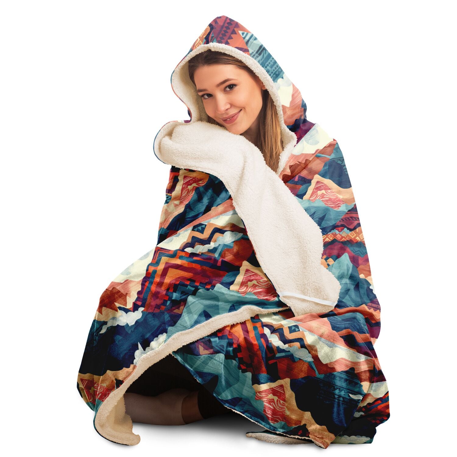 Hooded Blanket - Art of the Andes - Nine Worlds Gear