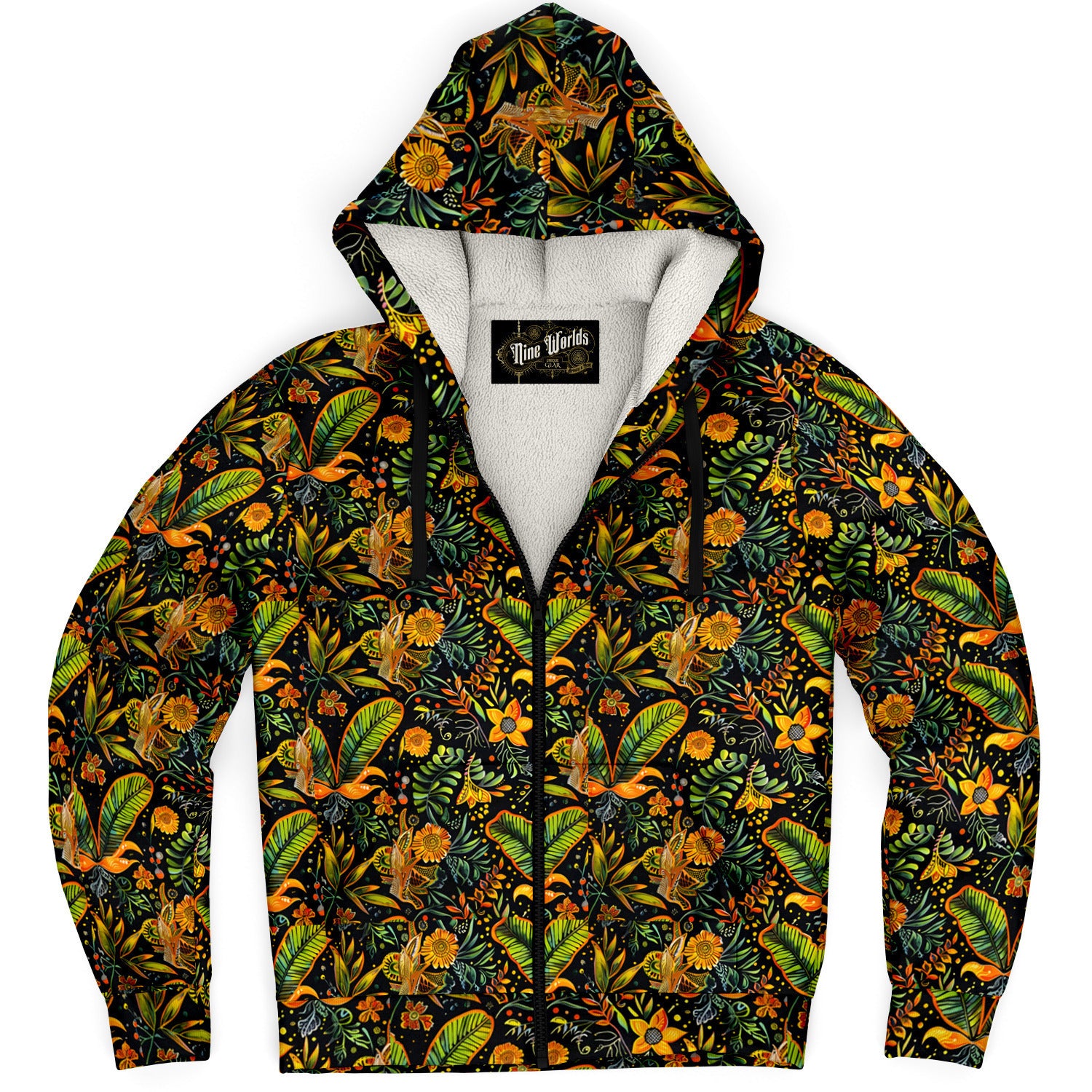 Fleece-Lined Zip Hoodie - Surinamese Pangi - Nine Worlds Gear