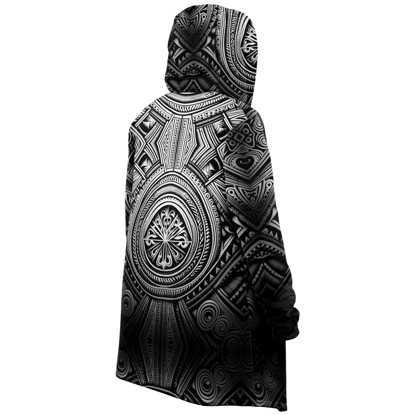 Microfleece Cloak - Polynesian Tribal Art - Nine Worlds Gear