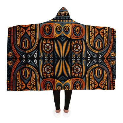 Hooded Blanket - African Tribal Art - Nine Worlds Gear