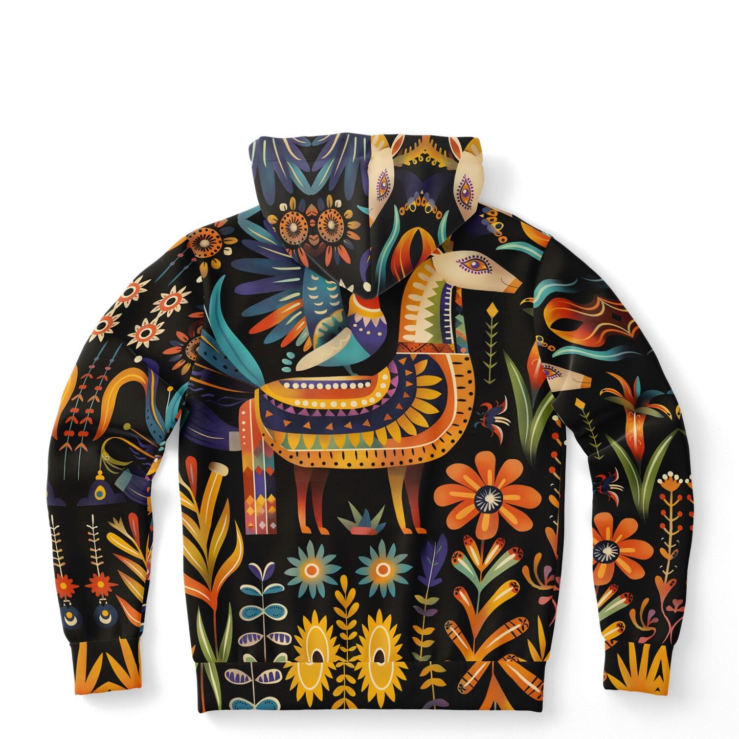 Fashion Hoodie - Bolivian Folk Art - Nine Worlds Gear