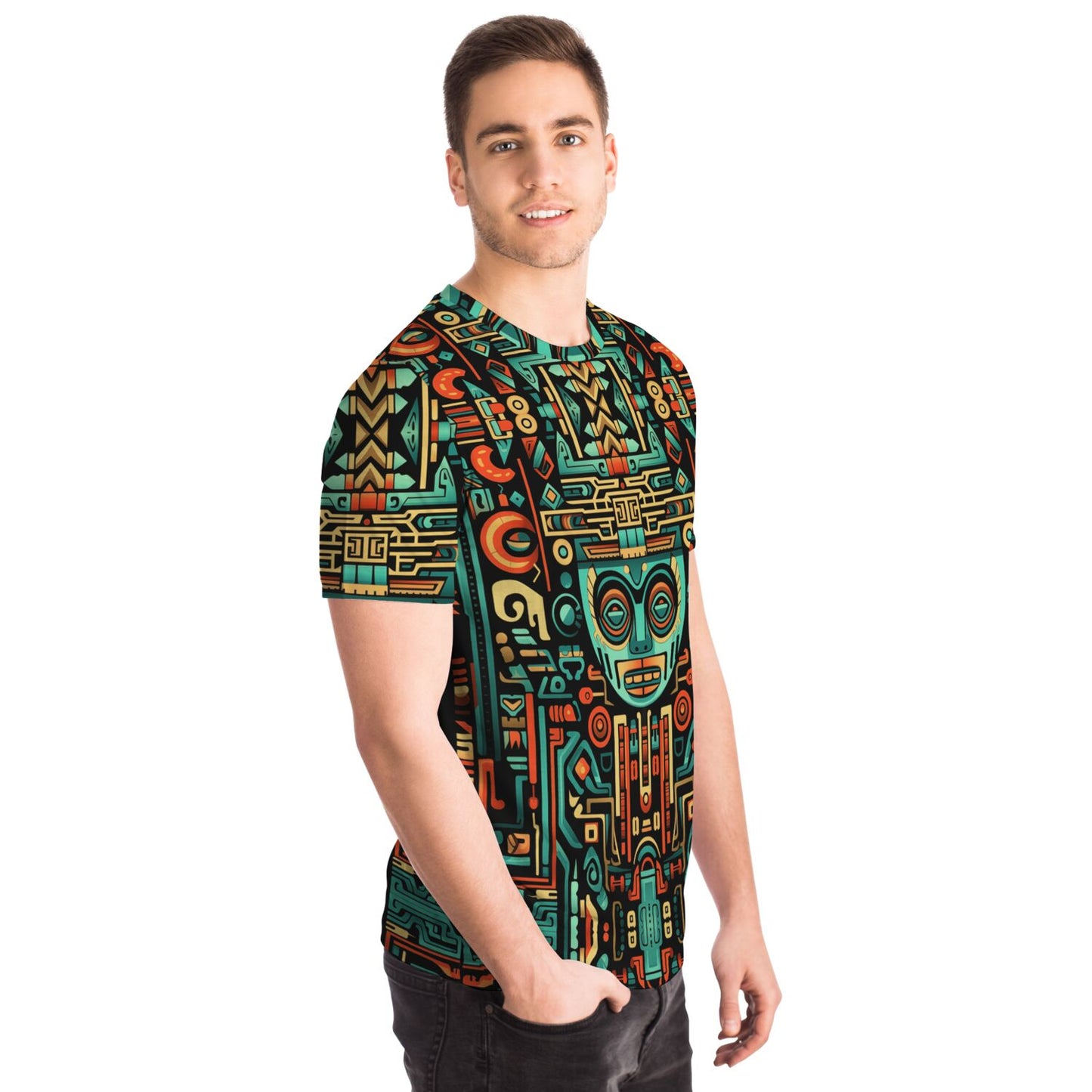 T-shirt - Aztec Art - Nine Worlds Gear