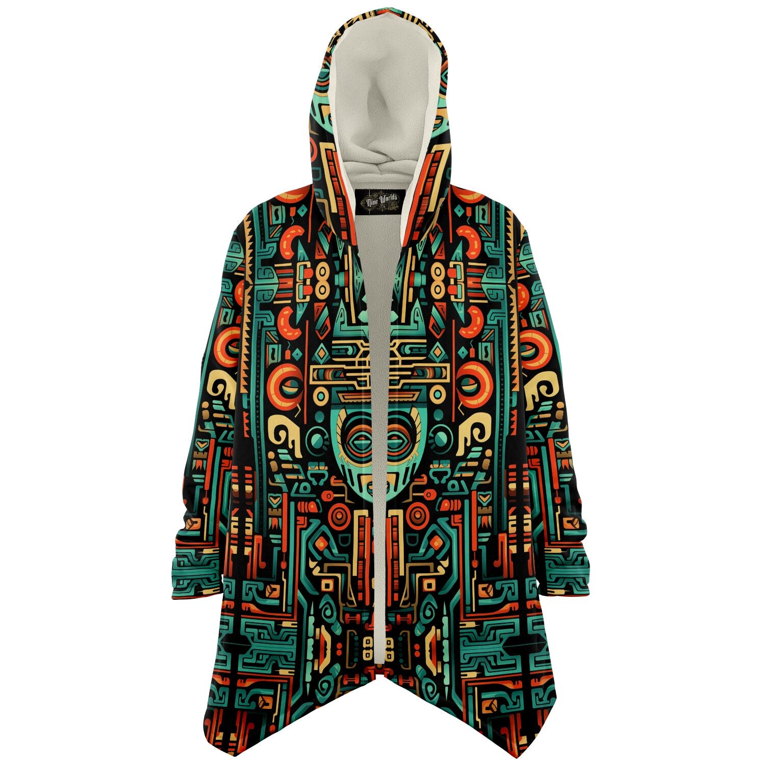 Microfleece Cloak - Aztec Art - Nine Worlds Gear