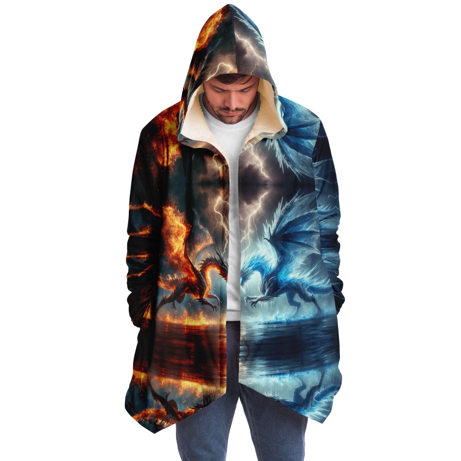 Microfleece Cloak - Fire and Ice - Nine Worlds Gear