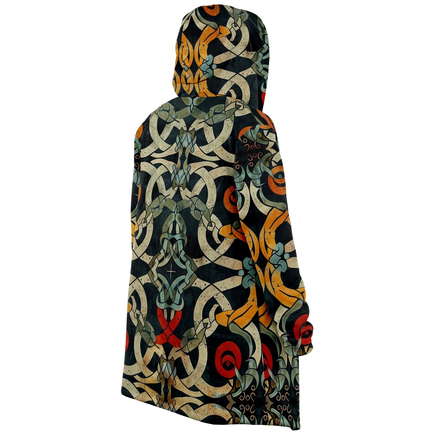 Microfleece Cloak - Norse Viking & Mythology Collection - Jelling Style - Nine Worlds Gear