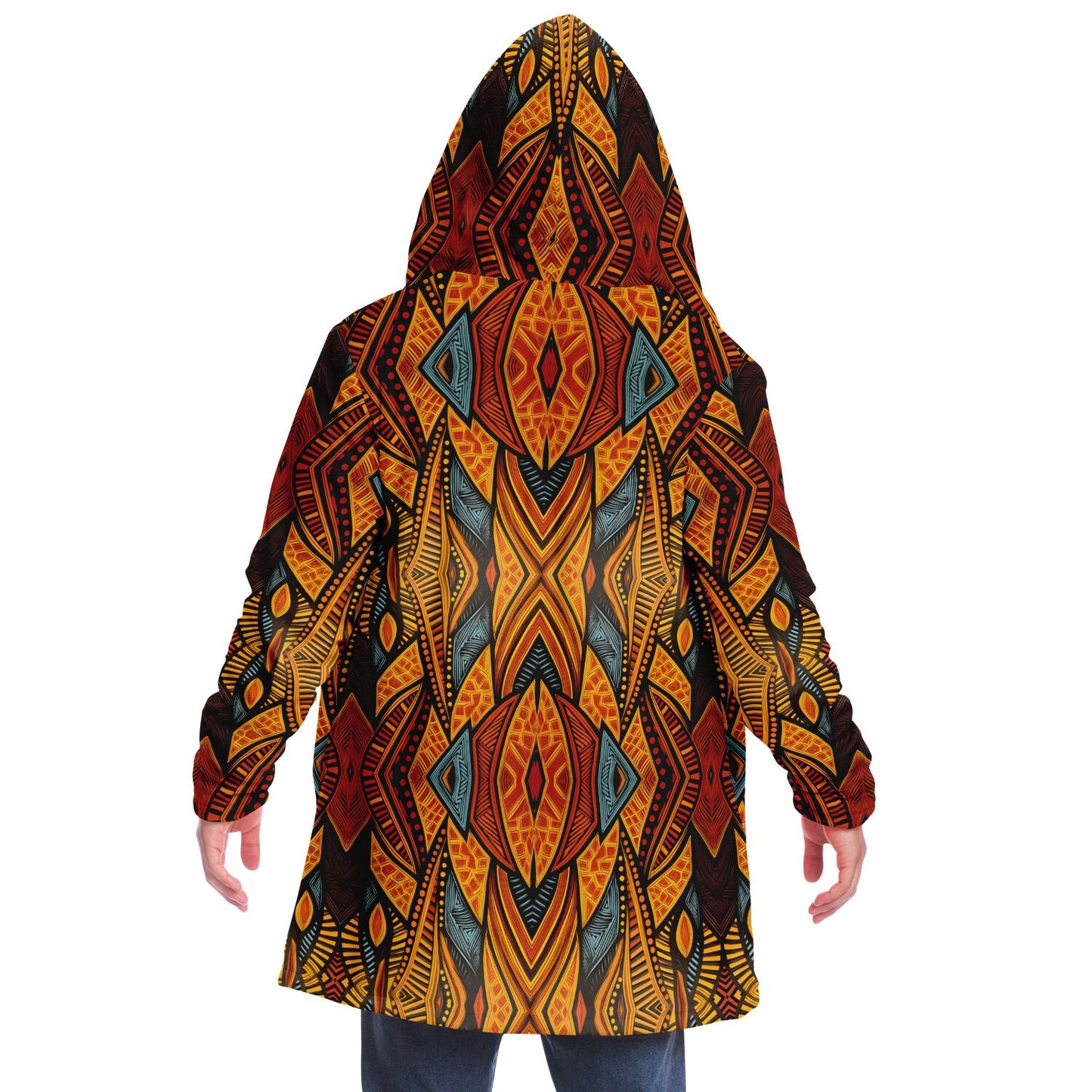 Microfleece Cloak - African Art - Nine Worlds Gear