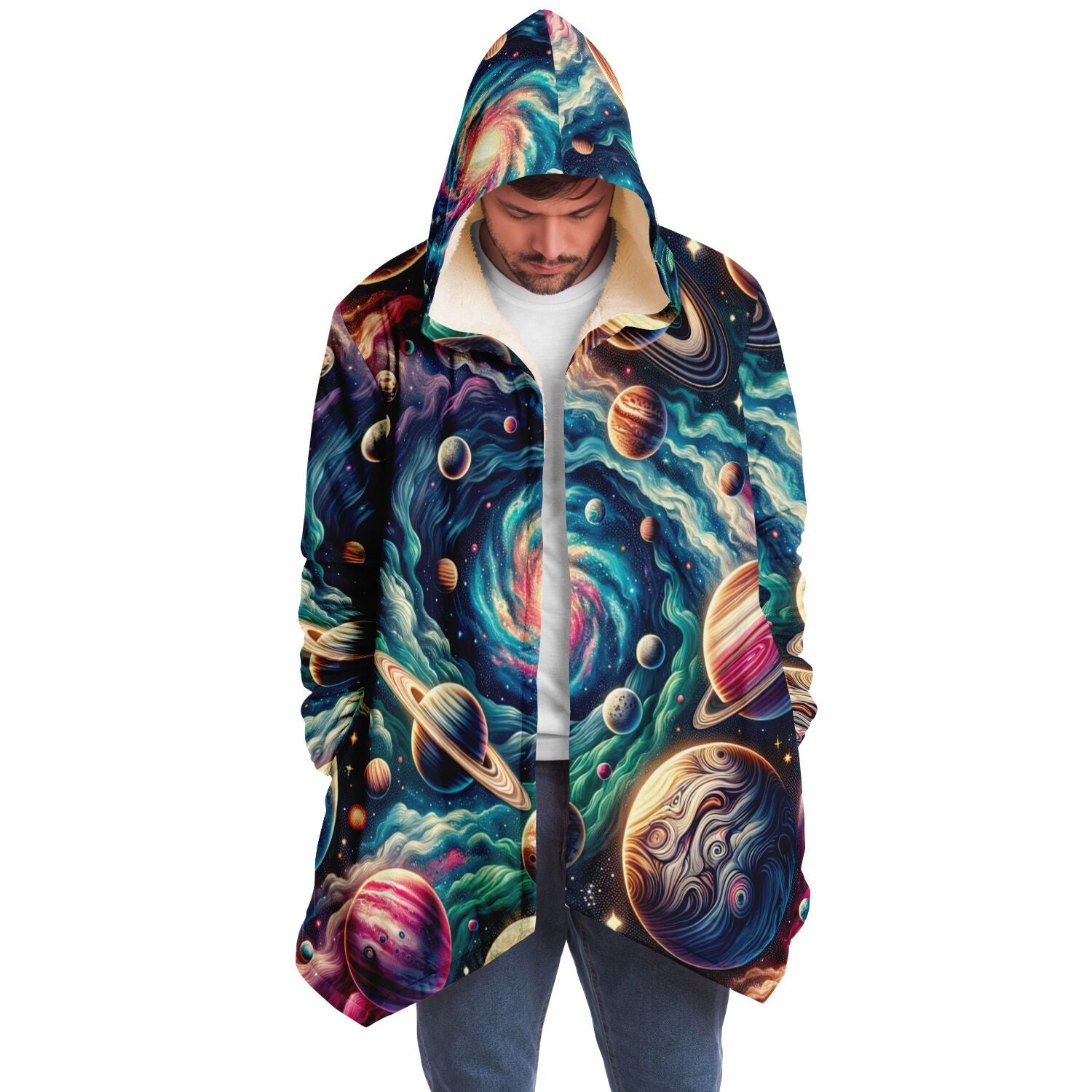 Microfleece Cloak - Center of the Universe - Nine Worlds Gear